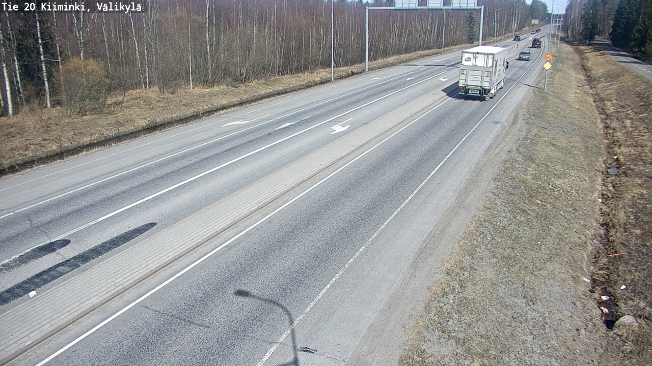 Weather Camera Image Road 20 Oulu Kiiminki, Välikylä, Oulu, Pohjois-Pohjanmaa