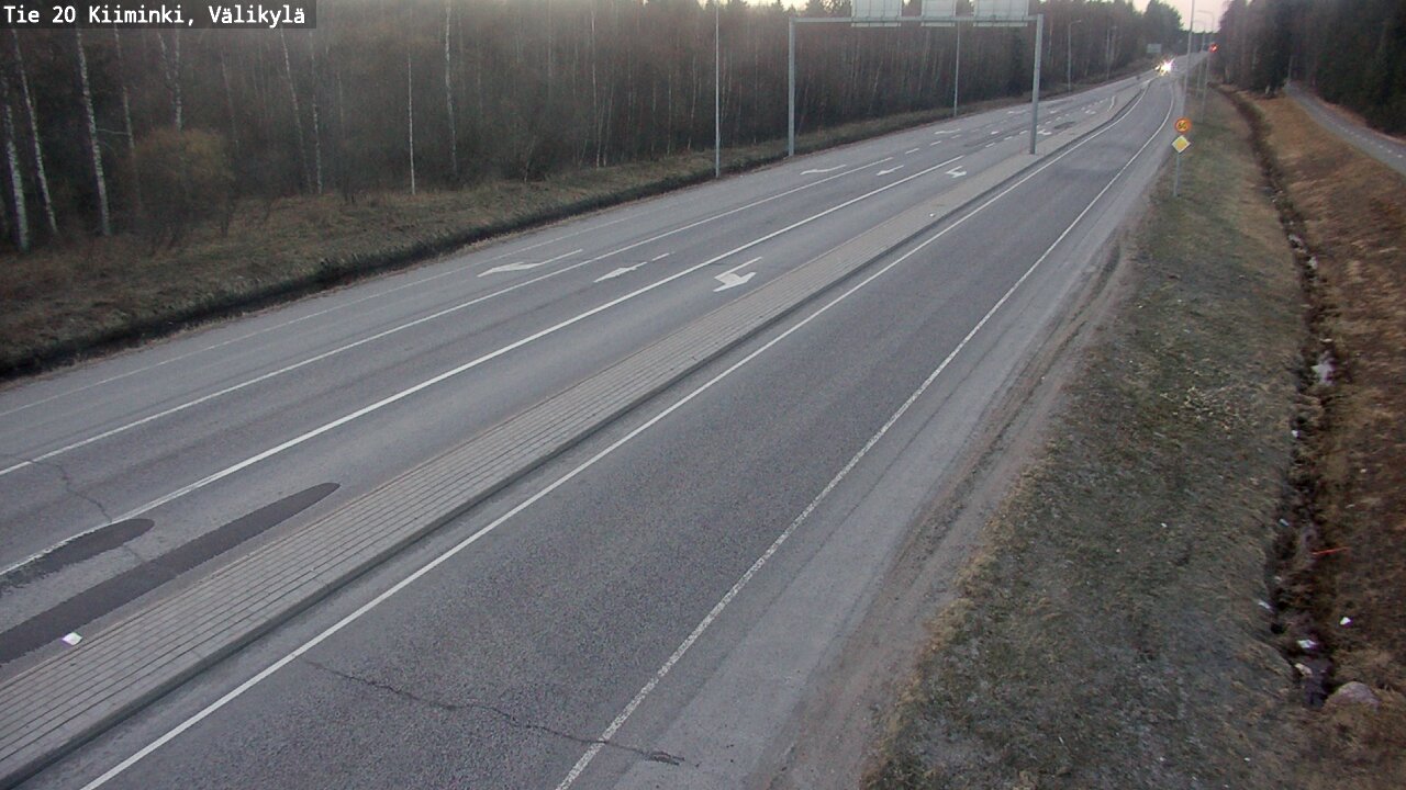 Weather Camera Image Road 20 Oulu Kiiminki, Välikylä, Oulu, Pohjois-Pohjanmaa