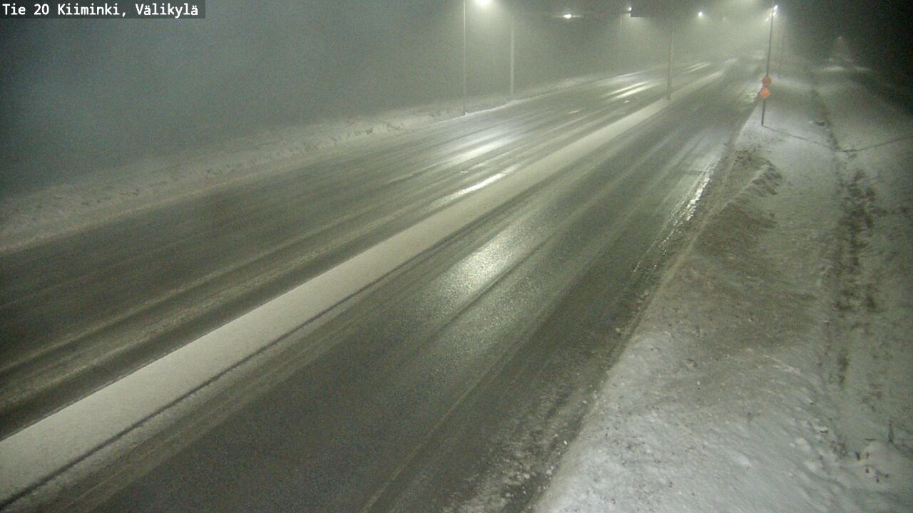 Weather Camera Image Väg 20 Uleåborg Kiiminki, Välikylä, Oulu, Pohjois-Pohjanmaa