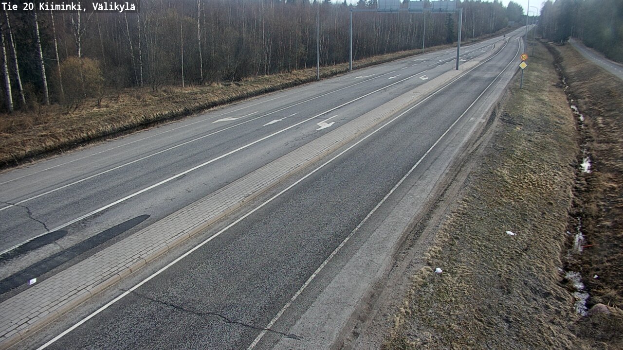 Weather Camera Image Road 20 Oulu Kiiminki, Välikylä, Oulu, Pohjois-Pohjanmaa