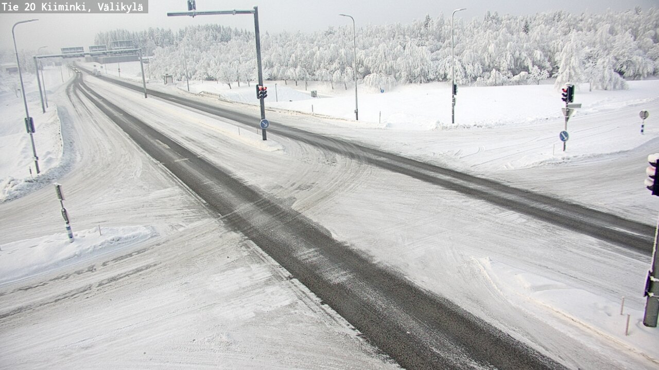 Weather Camera Image Väg 20 Uleåborg Kiiminki, Välikylä, Oulu, Pohjois-Pohjanmaa