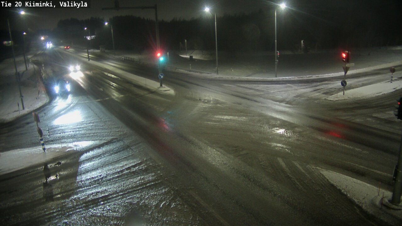 Weather Camera Image Väg 20 Uleåborg Kiiminki, Välikylä, Oulu, Pohjois-Pohjanmaa
