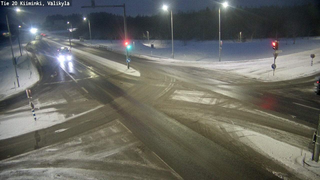 Weather Camera Image Väg 20 Uleåborg Kiiminki, Välikylä, Oulu, Pohjois-Pohjanmaa