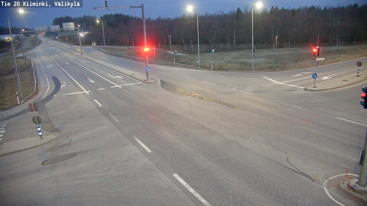Weather Camera Image Road 20 Oulu Kiiminki, Välikylä, Oulu, Pohjois-Pohjanmaa