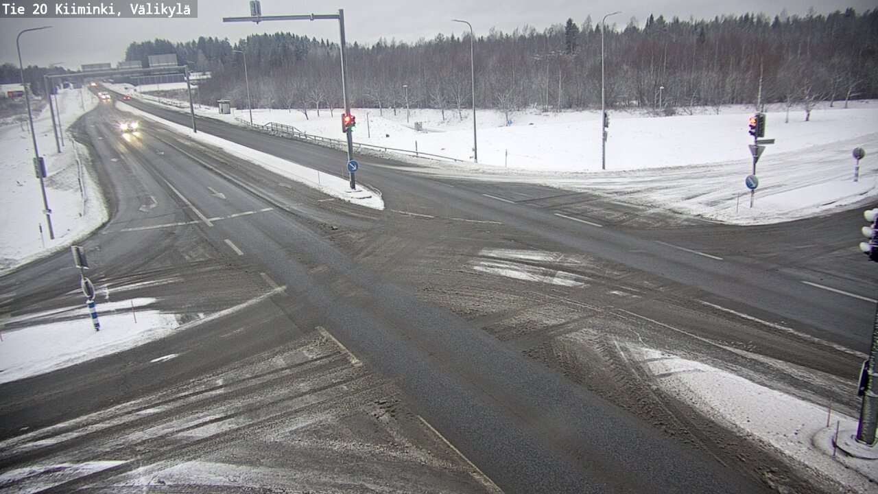 Weather Camera Image Väg 20 Uleåborg Kiiminki, Välikylä, Oulu, Pohjois-Pohjanmaa