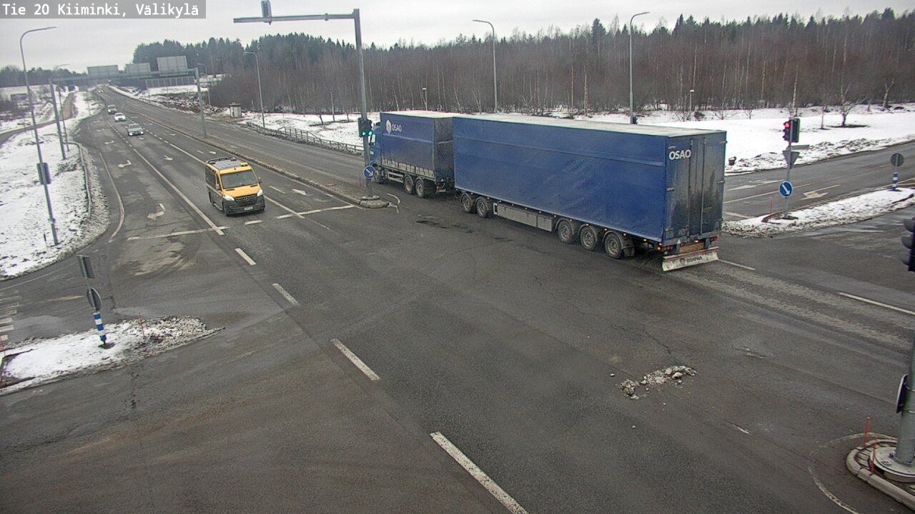 Weather Camera Image Road 20 Oulu Kiiminki, Välikylä, Oulu, Pohjois-Pohjanmaa