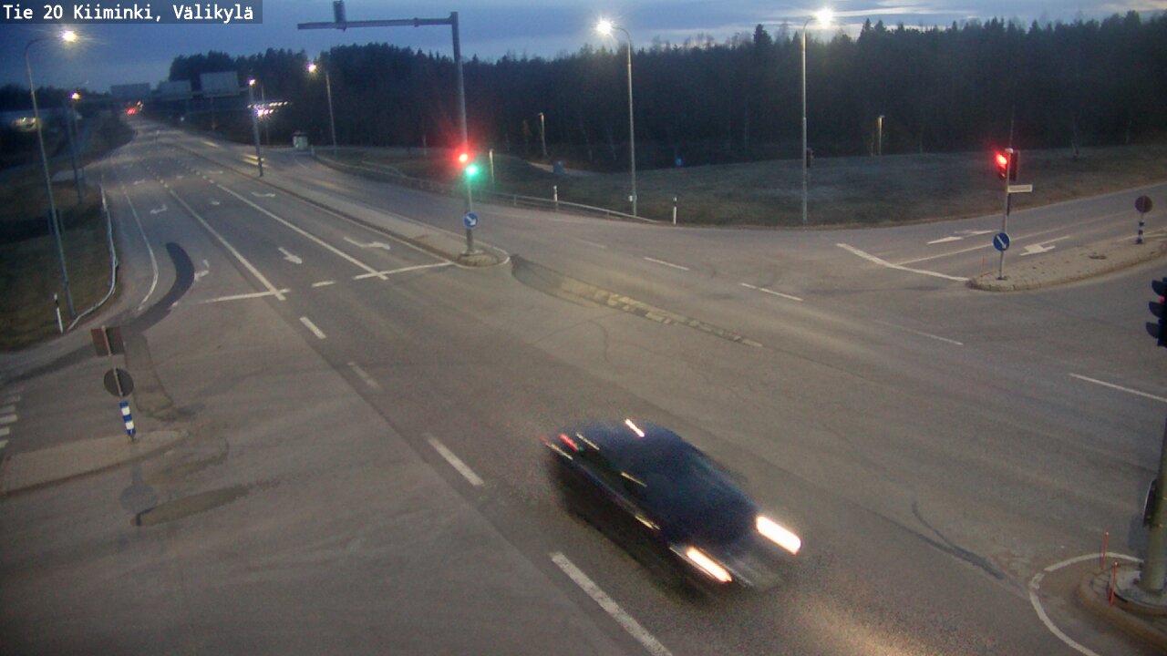 Weather Camera Image Väg 20 Uleåborg Kiiminki, Välikylä, Oulu, Pohjois-Pohjanmaa
