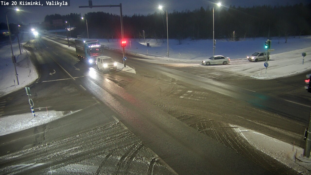 Weather Camera Image Väg 20 Uleåborg Kiiminki, Välikylä, Oulu, Pohjois-Pohjanmaa
