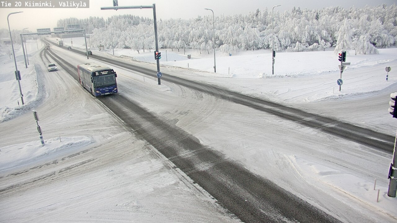 Weather Camera Image Väg 20 Uleåborg Kiiminki, Välikylä, Oulu, Pohjois-Pohjanmaa