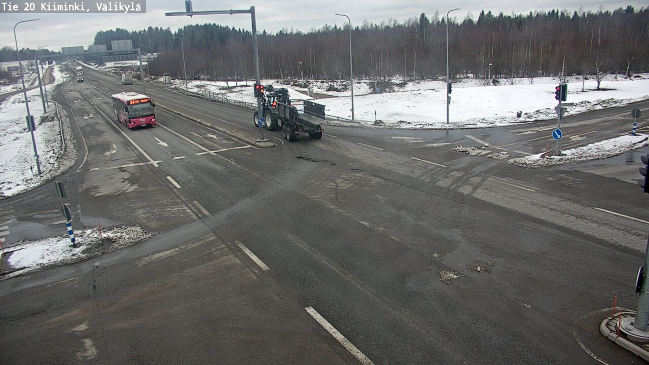Weather Camera Image Road 20 Oulu Kiiminki, Välikylä, Oulu, Pohjois-Pohjanmaa