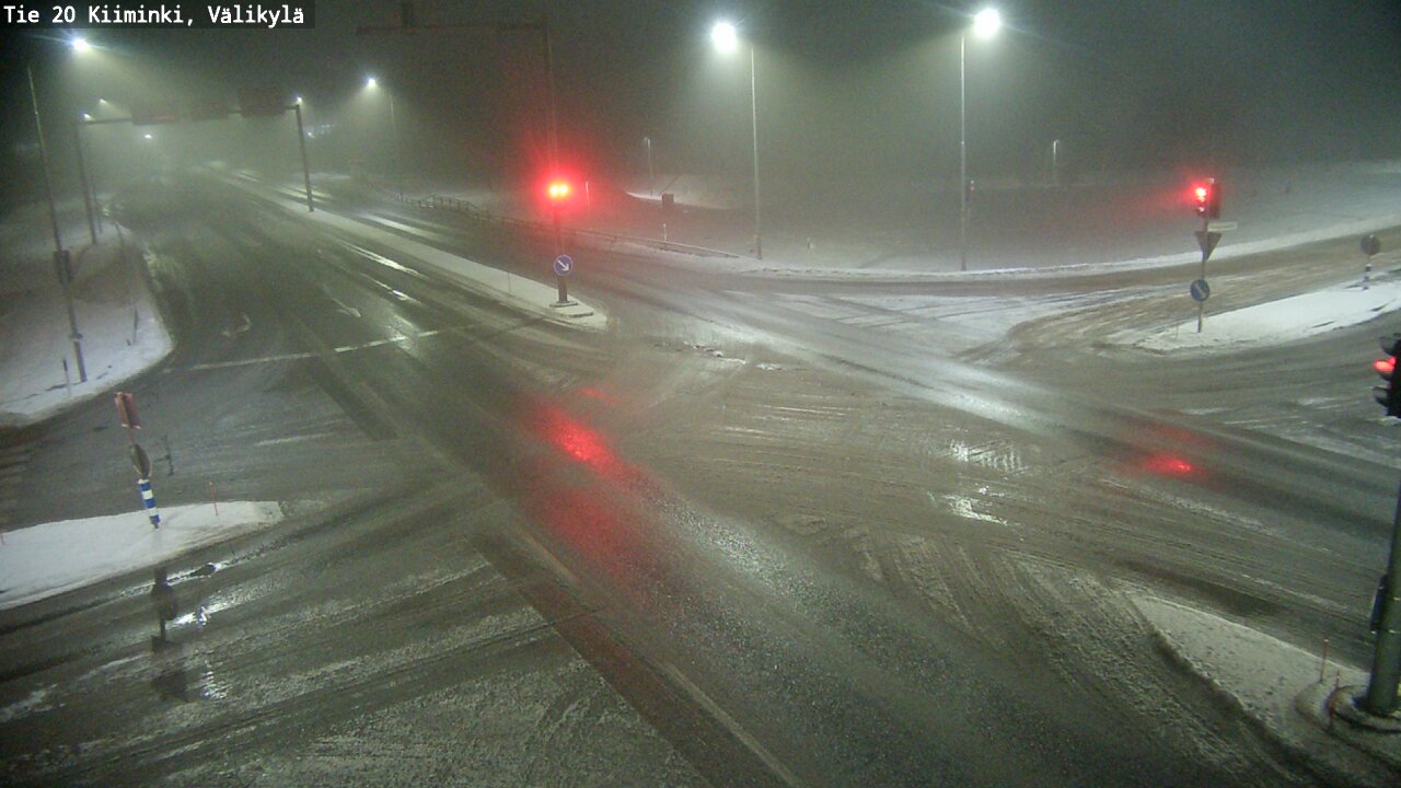 Weather Camera Image Väg 20 Uleåborg Kiiminki, Välikylä, Oulu, Pohjois-Pohjanmaa