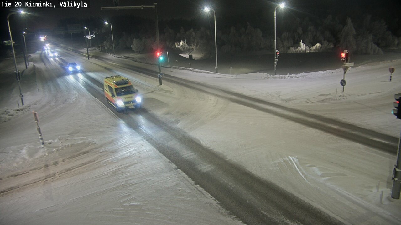 Weather Camera Image Road 20 Oulu Kiiminki, Välikylä, Oulu, Pohjois-Pohjanmaa