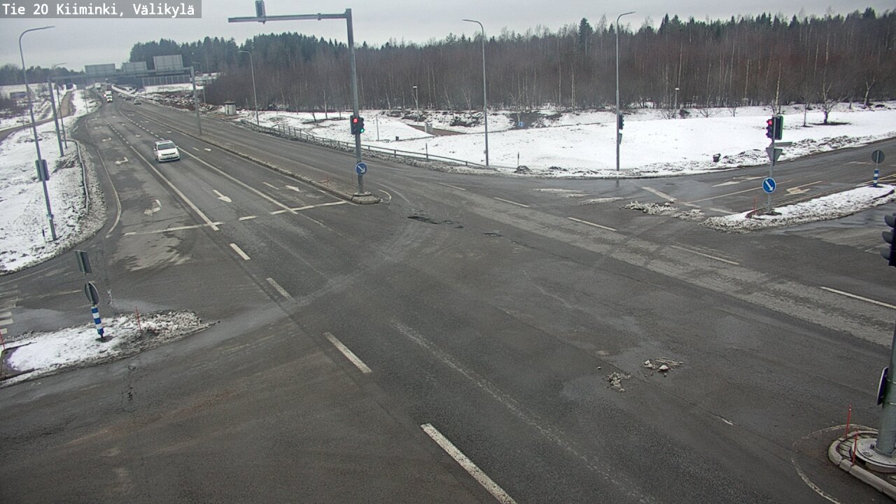 Weather Camera Image Road 20 Oulu Kiiminki, Välikylä, Oulu, Pohjois-Pohjanmaa