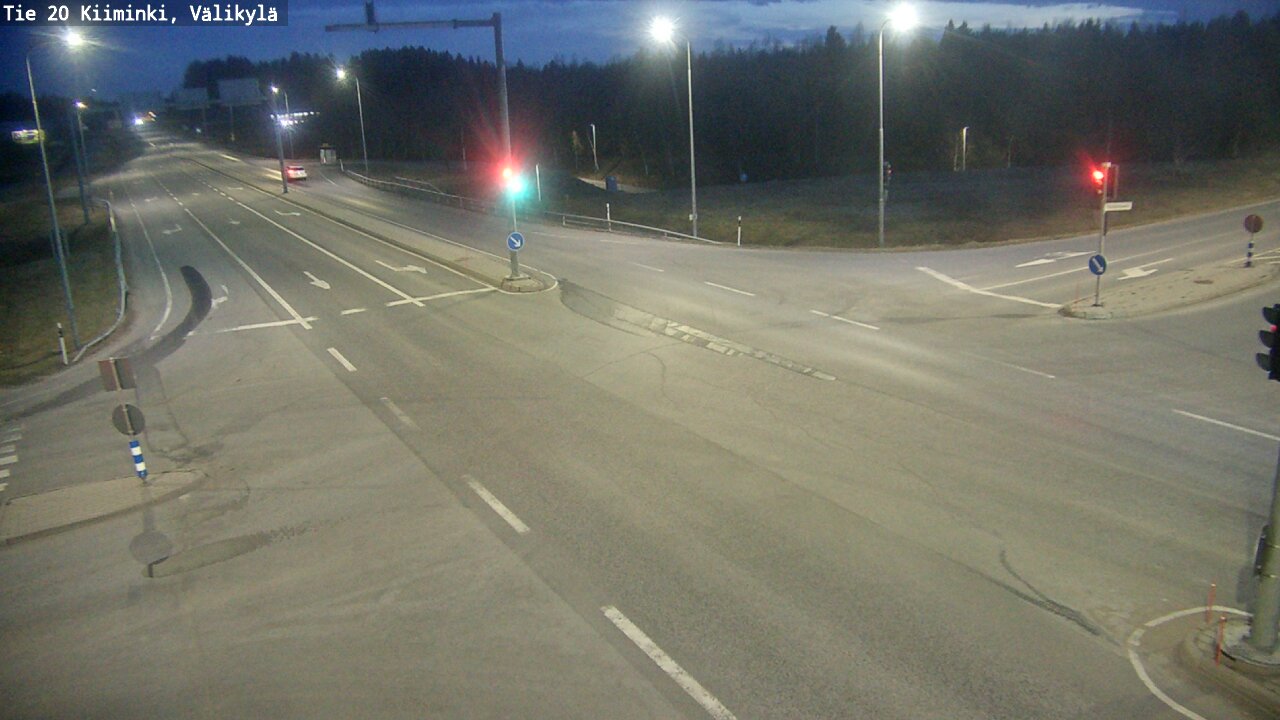 Weather Camera Image Road 20 Oulu Kiiminki, Välikylä, Oulu, Pohjois-Pohjanmaa