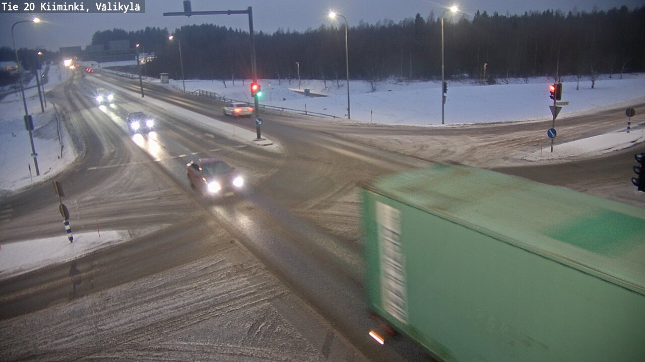 Weather Camera Image Väg 20 Uleåborg Kiiminki, Välikylä, Oulu, Pohjois-Pohjanmaa