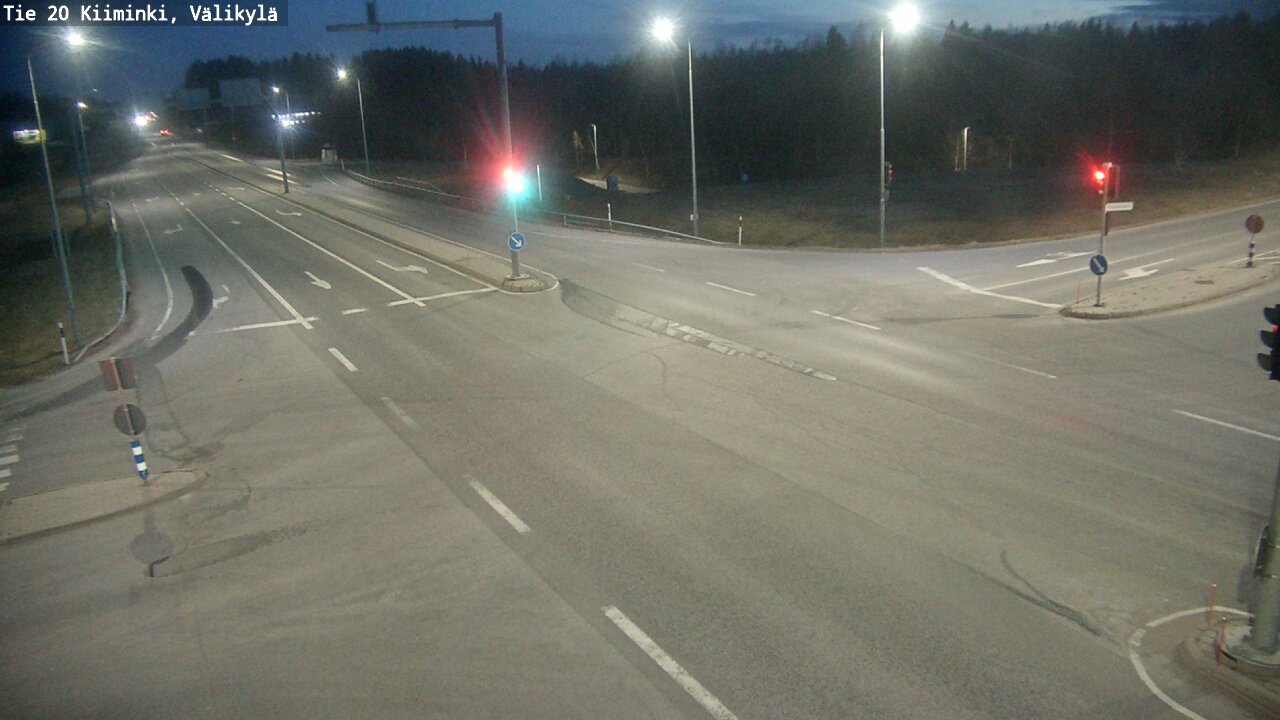 Weather Camera Image Road 20 Oulu Kiiminki, Välikylä, Oulu, Pohjois-Pohjanmaa
