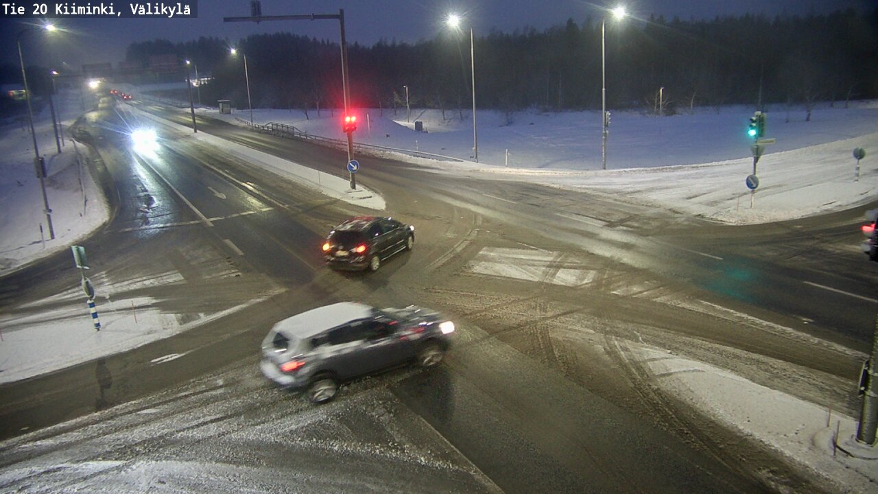 Weather Camera Image Väg 20 Uleåborg Kiiminki, Välikylä, Oulu, Pohjois-Pohjanmaa
