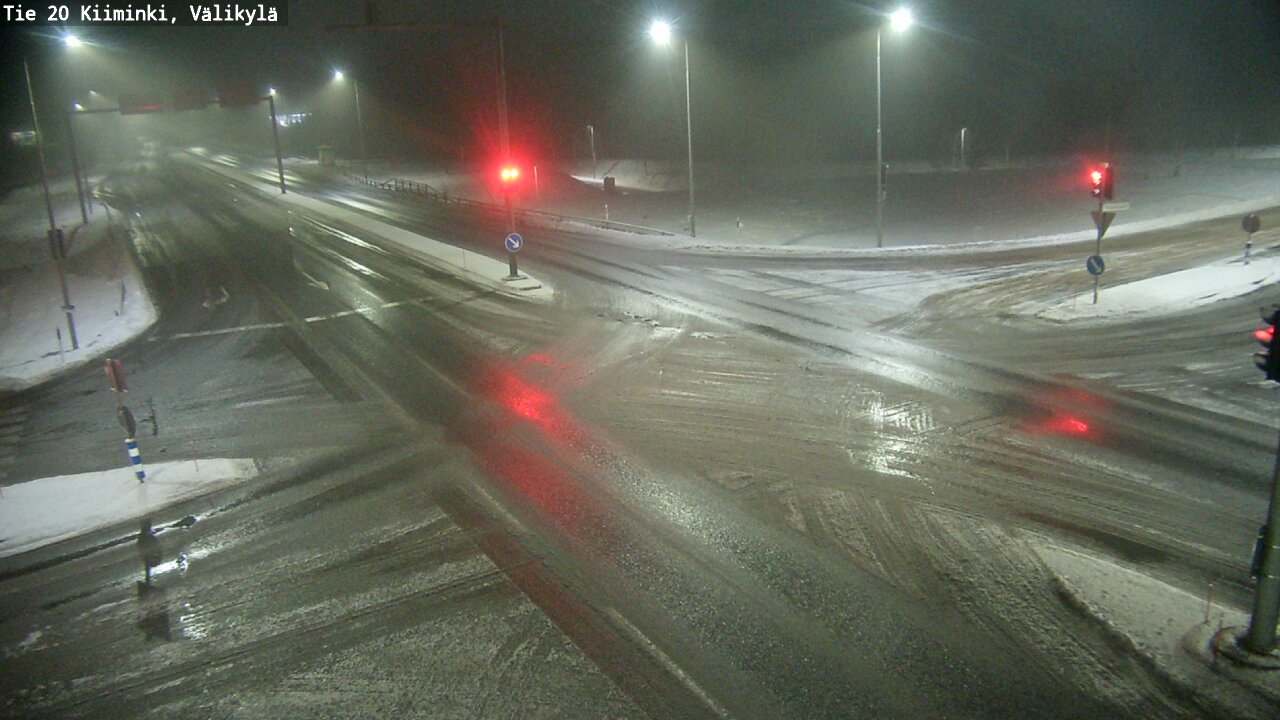 Weather Camera Image Väg 20 Uleåborg Kiiminki, Välikylä, Oulu, Pohjois-Pohjanmaa