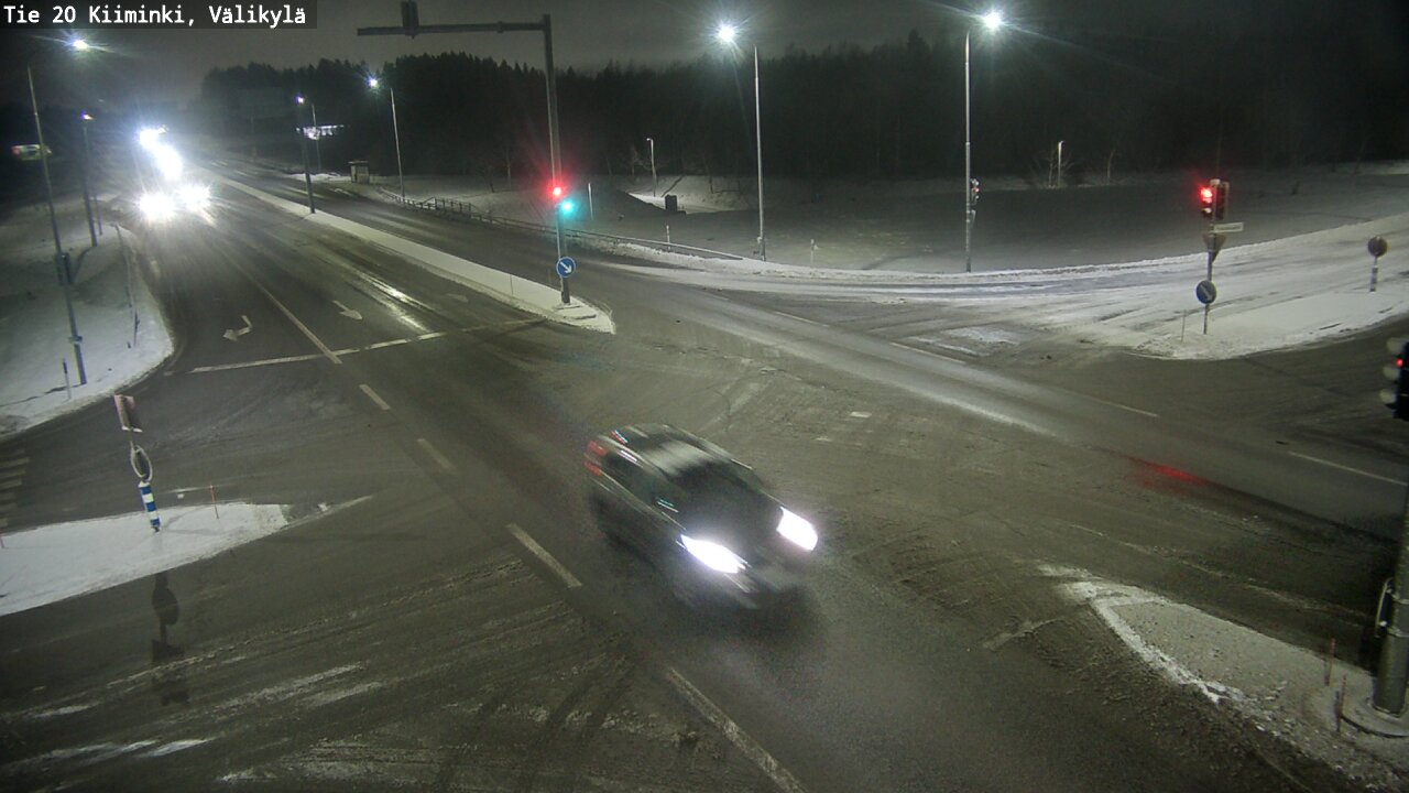 Weather Camera Image Väg 20 Uleåborg Kiiminki, Välikylä, Oulu, Pohjois-Pohjanmaa