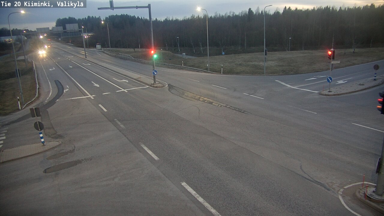 Weather Camera Image Road 20 Oulu Kiiminki, Välikylä, Oulu, Pohjois-Pohjanmaa