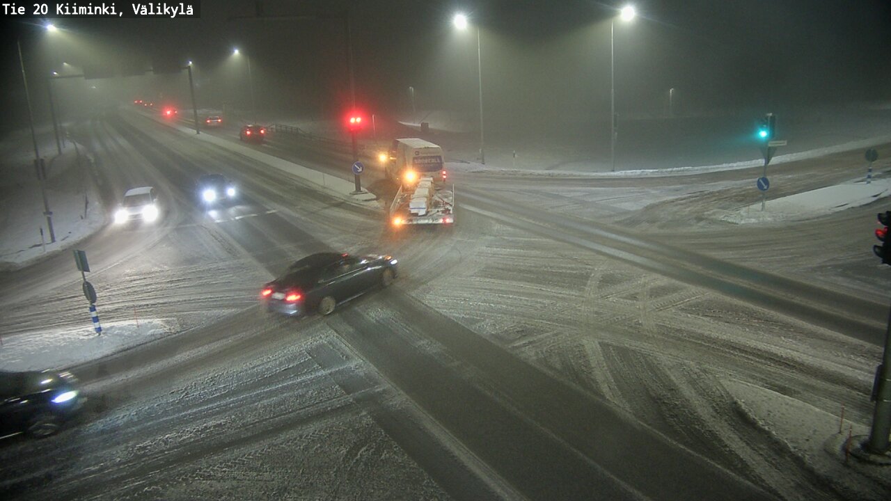Weather Camera Image Road 20 Oulu Kiiminki, Välikylä, Oulu, Pohjois-Pohjanmaa