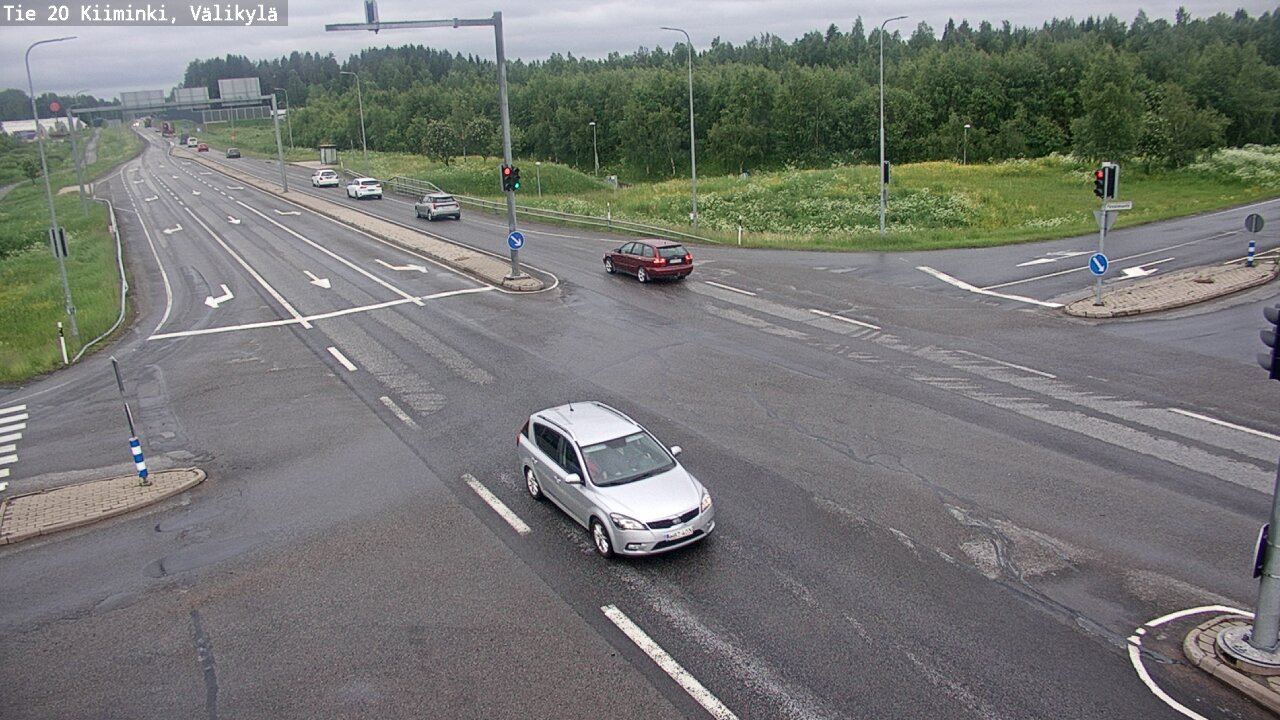 Weather Camera Image Väg 20 Uleåborg Kiiminki, Välikylä, Oulu, Pohjois-Pohjanmaa
