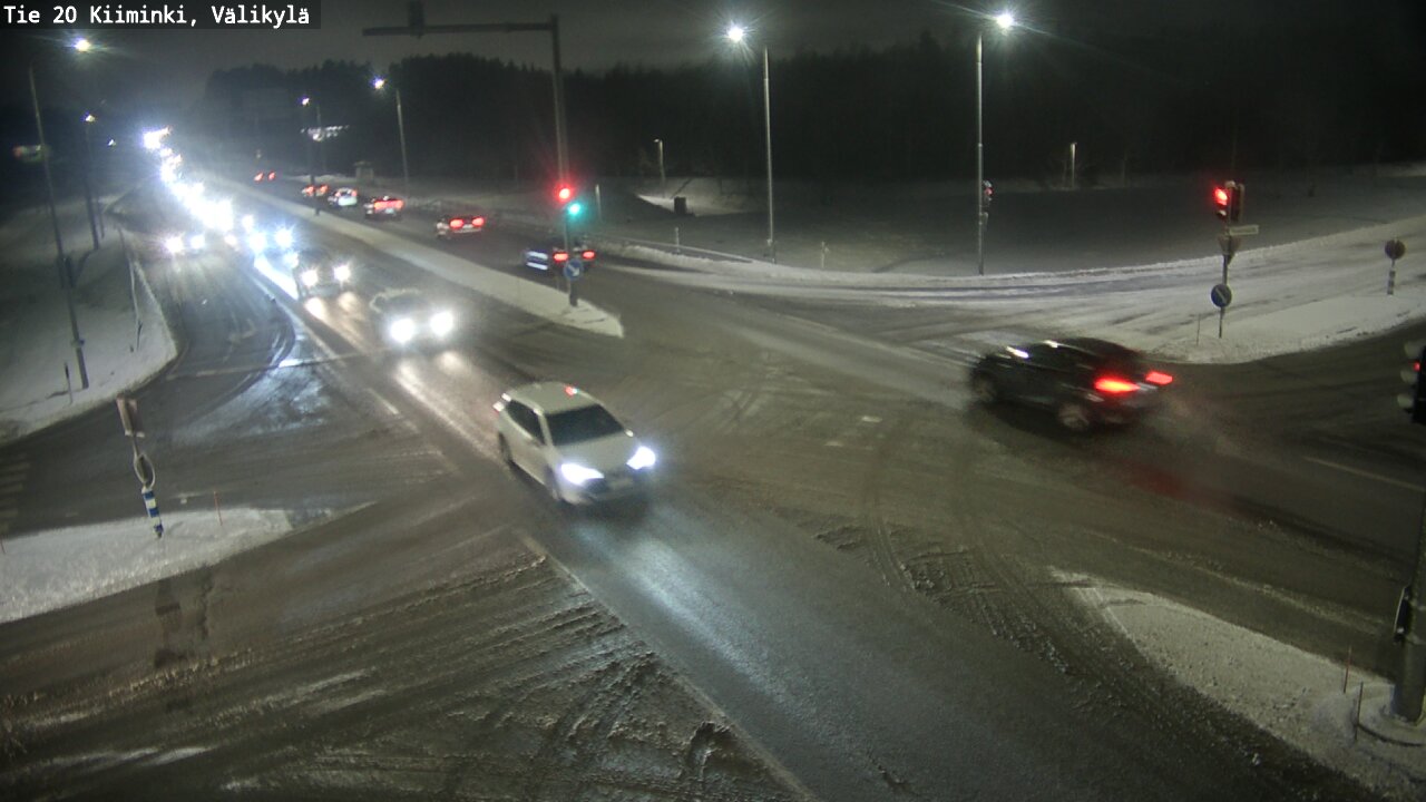 Weather Camera Image Väg 20 Uleåborg Kiiminki, Välikylä, Oulu, Pohjois-Pohjanmaa