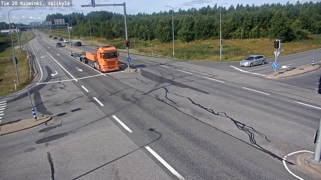 Weather Camera Image Road 20 Oulu Kiiminki, Välikylä, Oulu, Pohjois-Pohjanmaa
