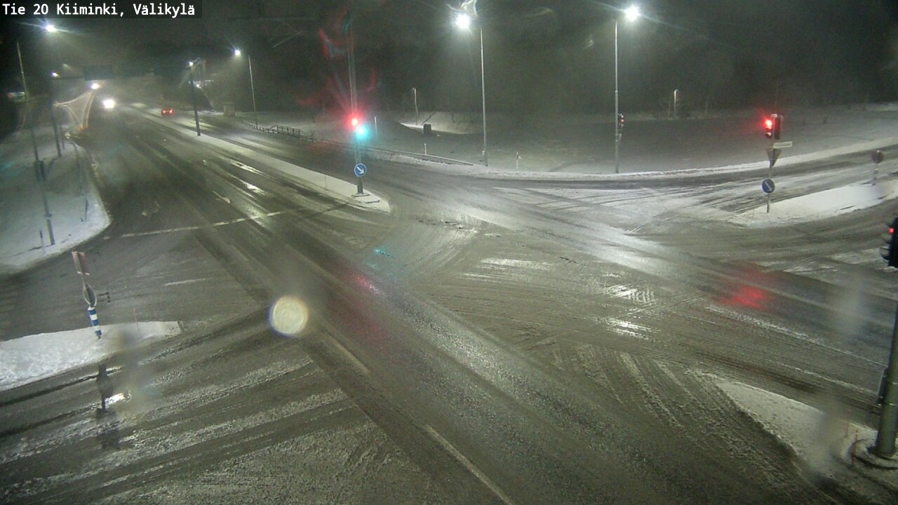 Weather Camera Image Väg 20 Uleåborg Kiiminki, Välikylä, Oulu, Pohjois-Pohjanmaa