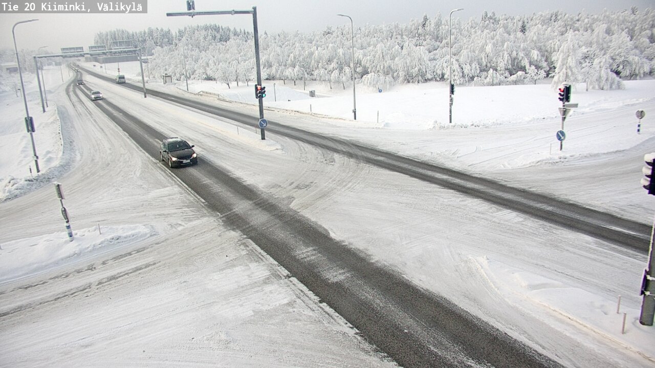 Weather Camera Image Väg 20 Uleåborg Kiiminki, Välikylä, Oulu, Pohjois-Pohjanmaa