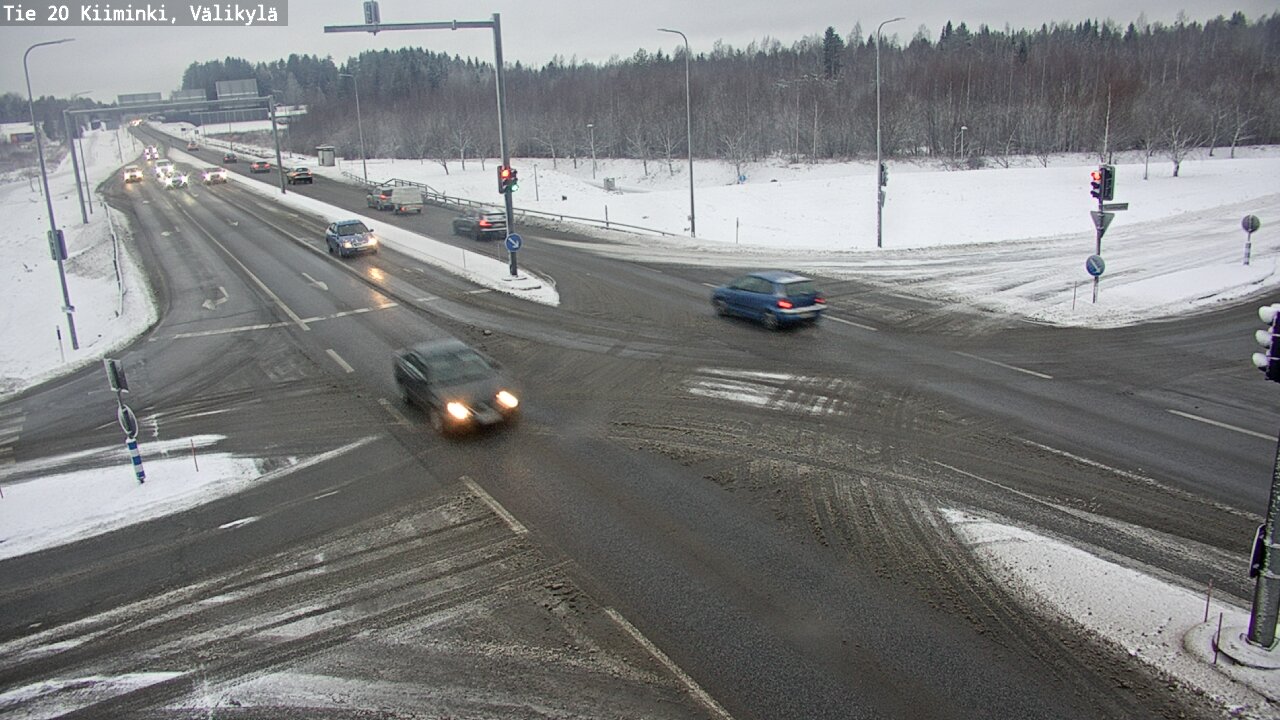 Weather Camera Image Väg 20 Uleåborg Kiiminki, Välikylä, Oulu, Pohjois-Pohjanmaa