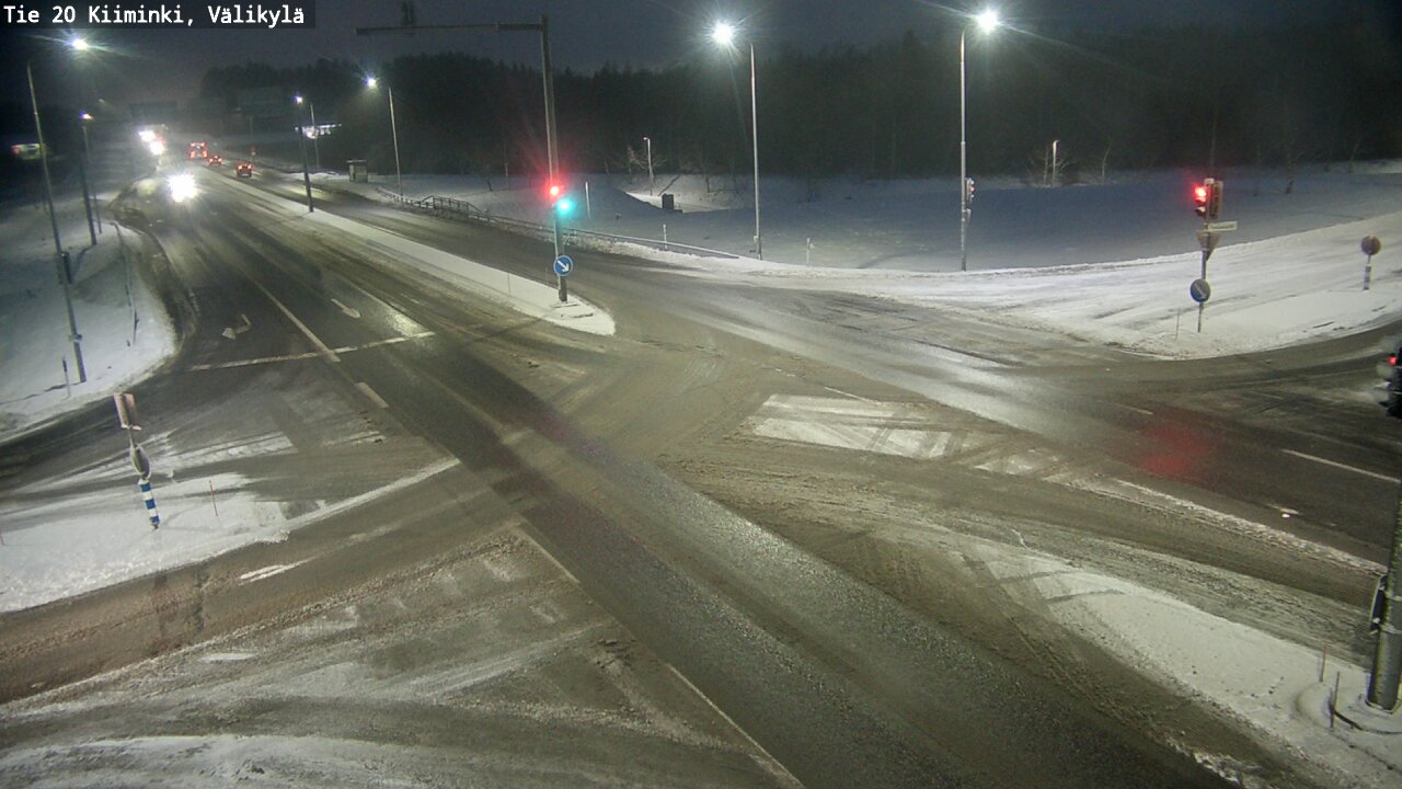 Weather Camera Image Väg 20 Uleåborg Kiiminki, Välikylä, Oulu, Pohjois-Pohjanmaa