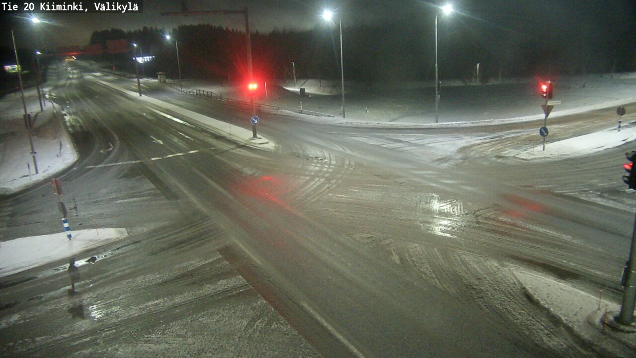 Weather Camera Image Väg 20 Uleåborg Kiiminki, Välikylä, Oulu, Pohjois-Pohjanmaa