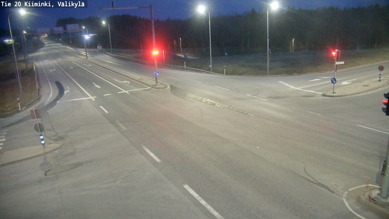 Weather Camera Image Road 20 Oulu Kiiminki, Välikylä, Oulu, Pohjois-Pohjanmaa