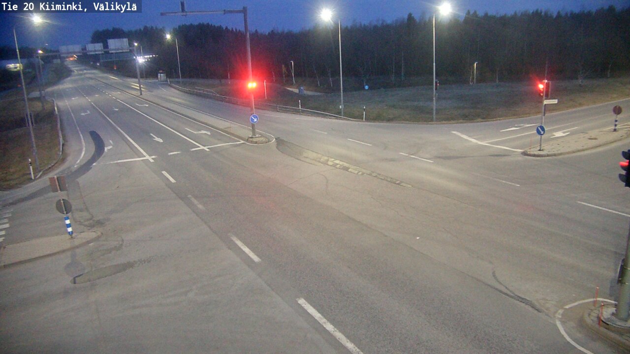 Weather Camera Image Road 20 Oulu Kiiminki, Välikylä, Oulu, Pohjois-Pohjanmaa