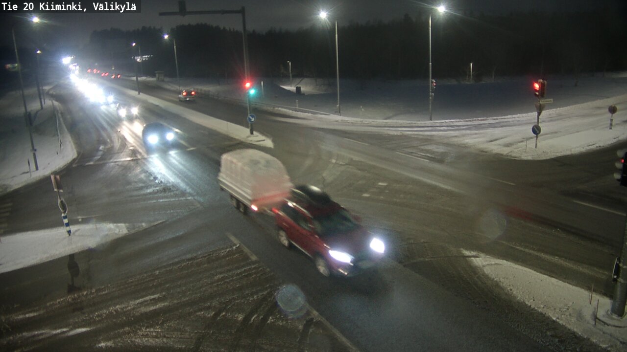 Weather Camera Image Väg 20 Uleåborg Kiiminki, Välikylä, Oulu, Pohjois-Pohjanmaa