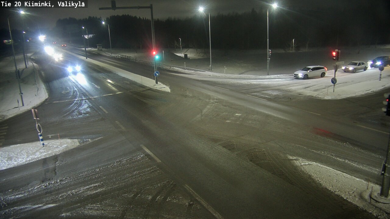 Weather Camera Image Väg 20 Uleåborg Kiiminki, Välikylä, Oulu, Pohjois-Pohjanmaa