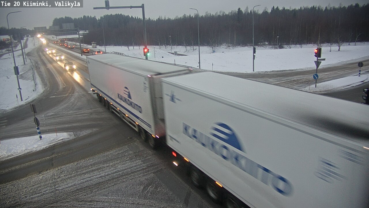 Weather Camera Image Road 20 Oulu Kiiminki, Välikylä, Oulu, Pohjois-Pohjanmaa