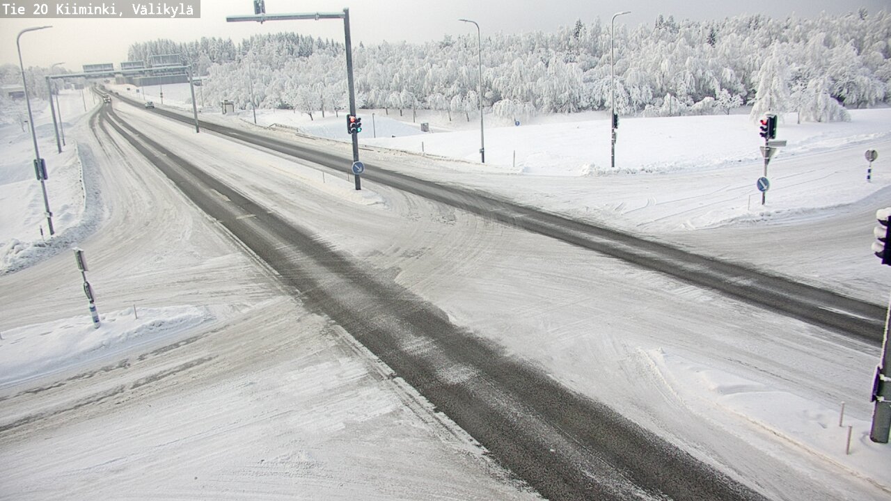 Weather Camera Image Väg 20 Uleåborg Kiiminki, Välikylä, Oulu, Pohjois-Pohjanmaa