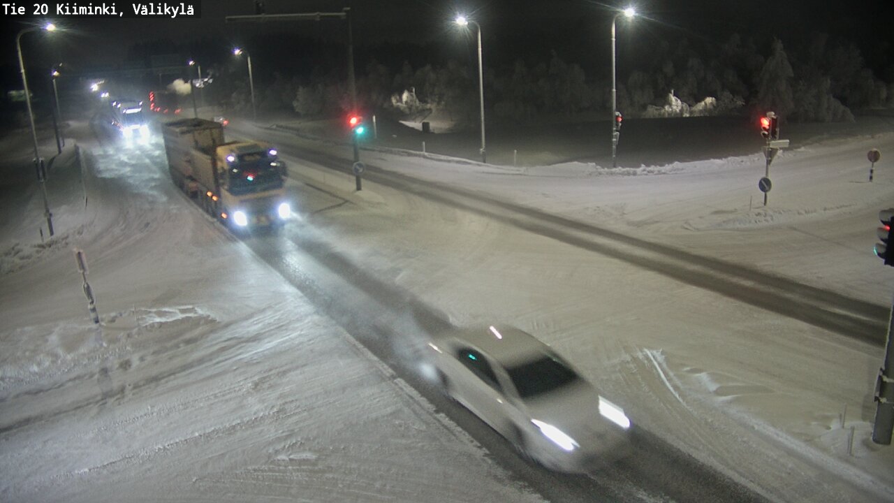 Weather Camera Image Road 20 Oulu Kiiminki, Välikylä, Oulu, Pohjois-Pohjanmaa