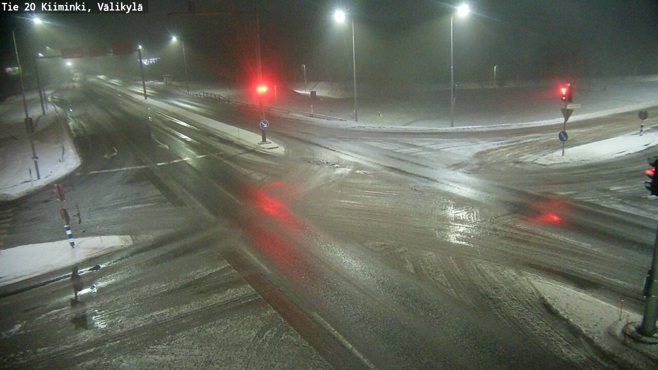 Weather Camera Image Väg 20 Uleåborg Kiiminki, Välikylä, Oulu, Pohjois-Pohjanmaa