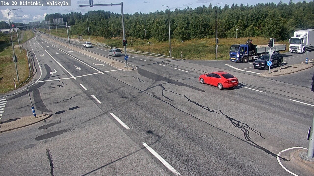 Weather Camera Image Road 20 Oulu Kiiminki, Välikylä, Oulu, Pohjois-Pohjanmaa