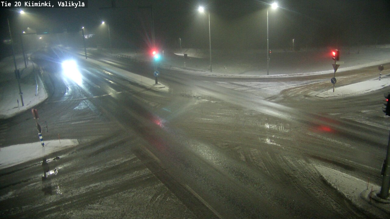 Weather Camera Image Väg 20 Uleåborg Kiiminki, Välikylä, Oulu, Pohjois-Pohjanmaa