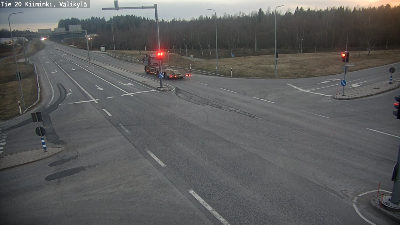 Weather Camera Image Road 20 Oulu Kiiminki, Välikylä, Oulu, Pohjois-Pohjanmaa
