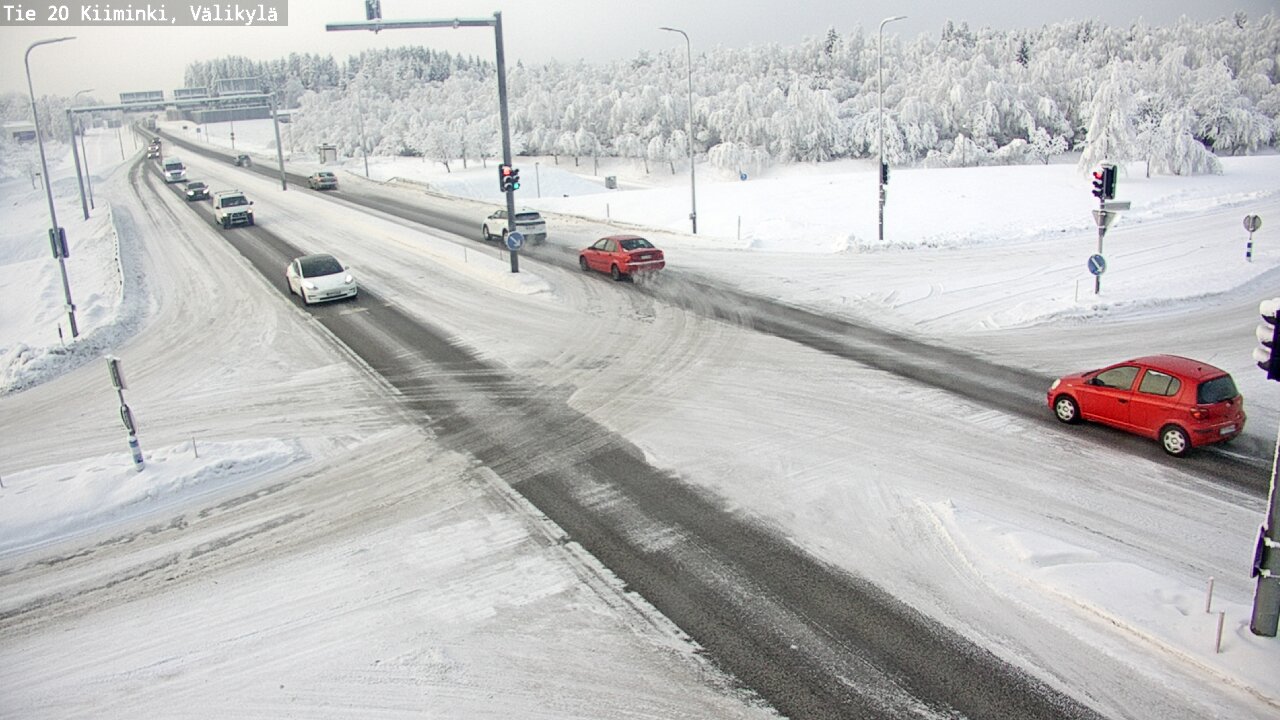 Weather Camera Image Väg 20 Uleåborg Kiiminki, Välikylä, Oulu, Pohjois-Pohjanmaa