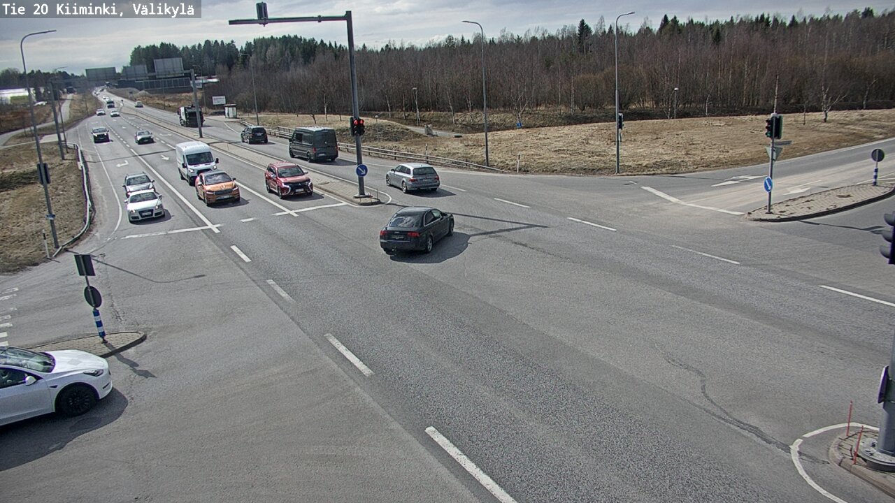 Weather Camera Image Väg 20 Uleåborg Kiiminki, Välikylä, Oulu, Pohjois-Pohjanmaa