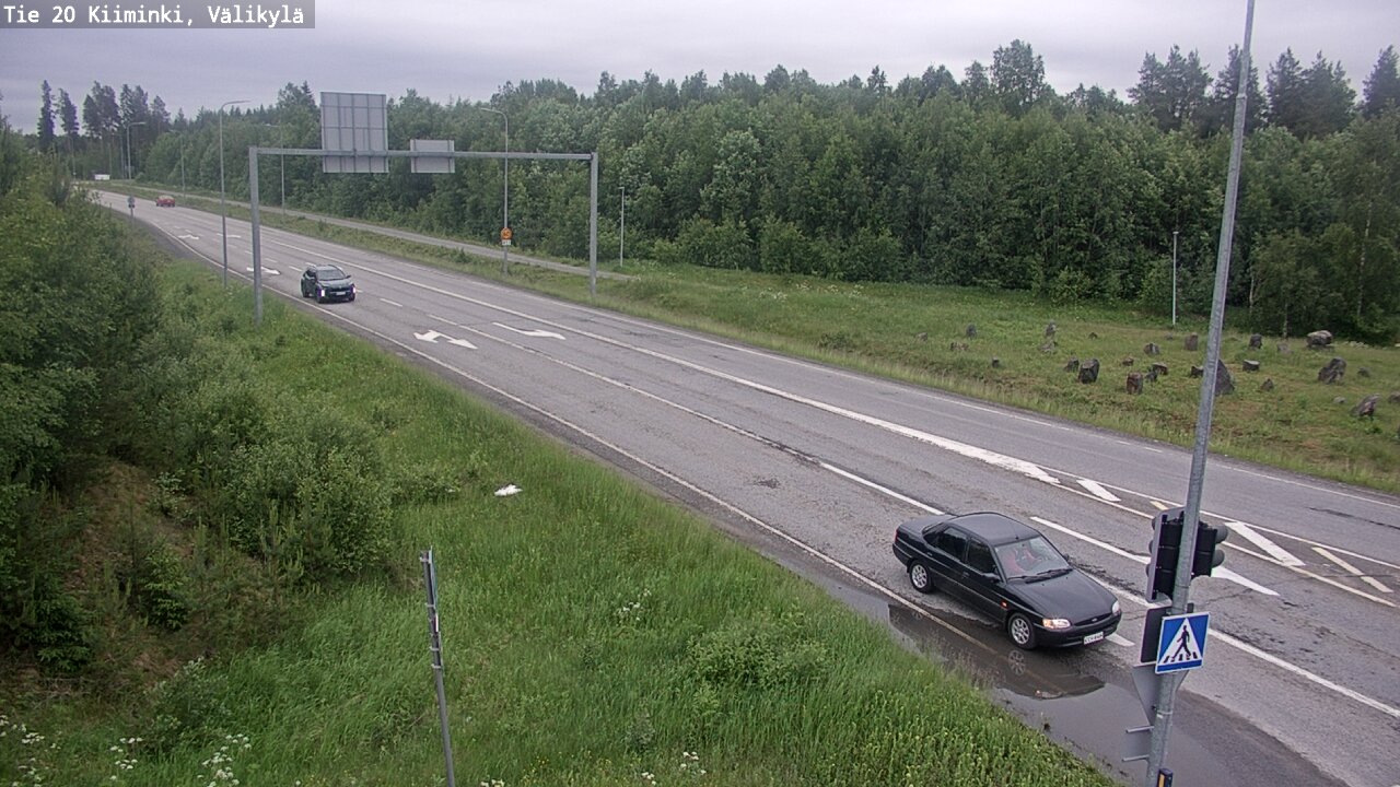 Weather Camera Image Väg 20 Uleåborg Kiiminki, Välikylä, Oulu, Pohjois-Pohjanmaa
