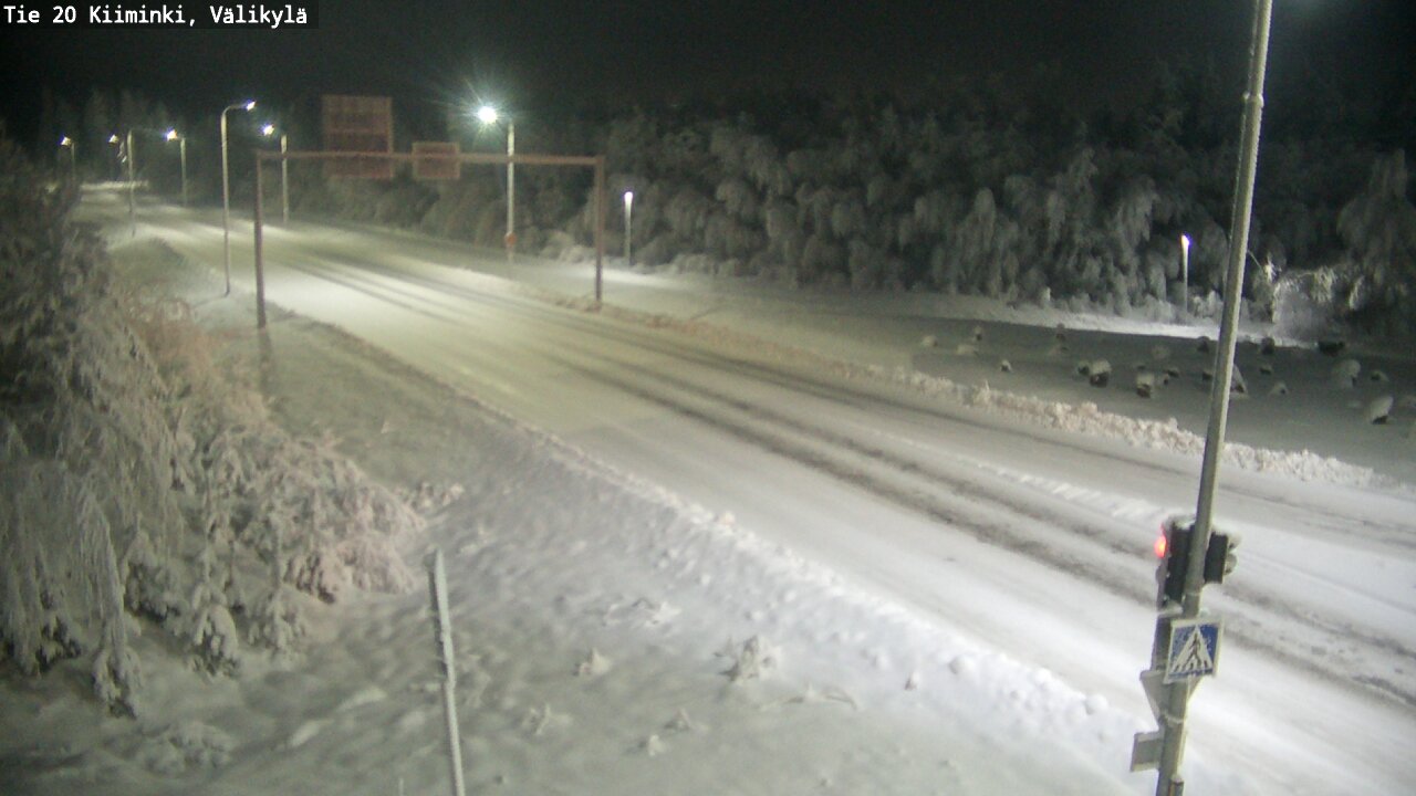 Weather Camera Image Road 20 Oulu Kiiminki, Välikylä, Oulu, Pohjois-Pohjanmaa