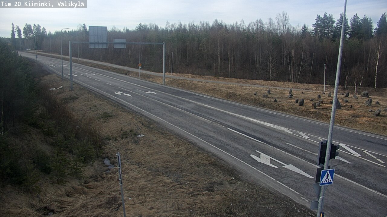 Weather Camera Image Väg 20 Uleåborg Kiiminki, Välikylä, Oulu, Pohjois-Pohjanmaa