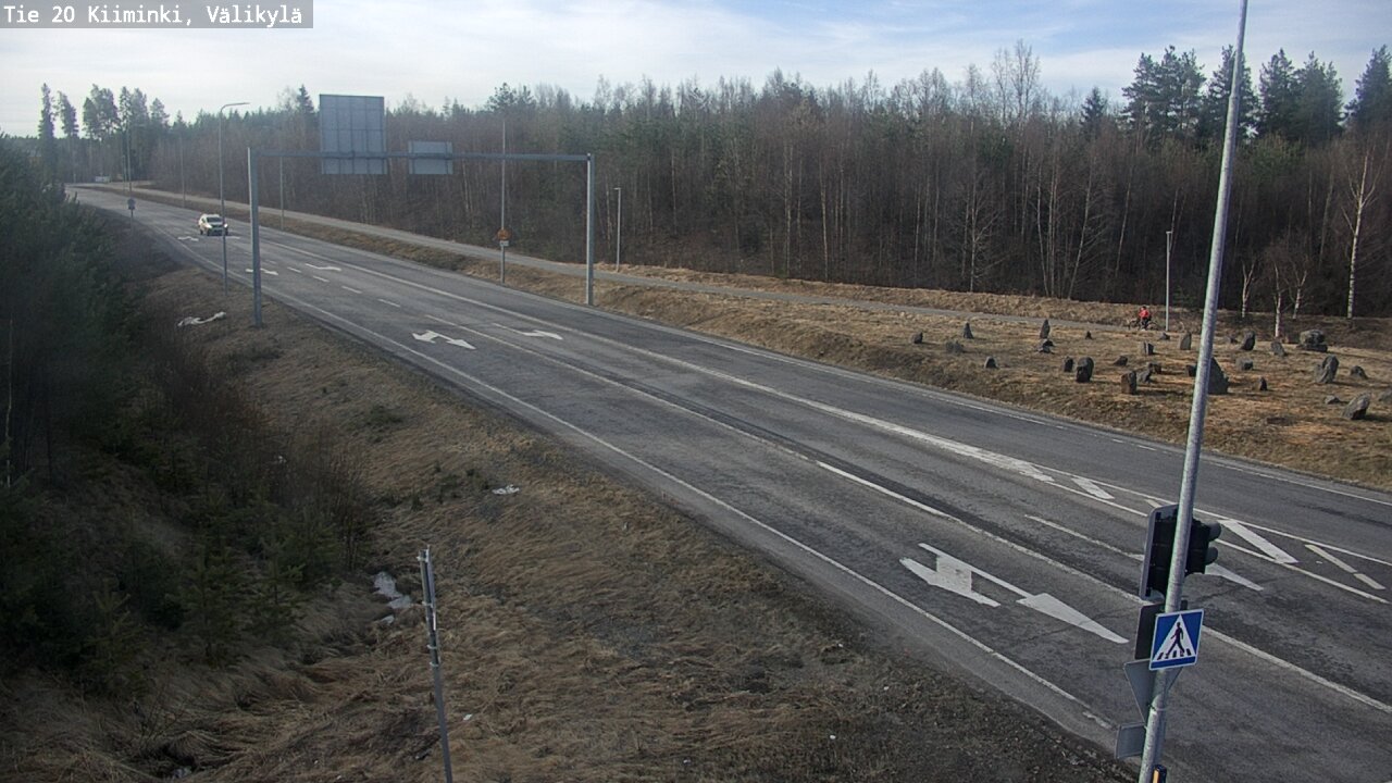 Weather Camera Image Väg 20 Uleåborg Kiiminki, Välikylä, Oulu, Pohjois-Pohjanmaa